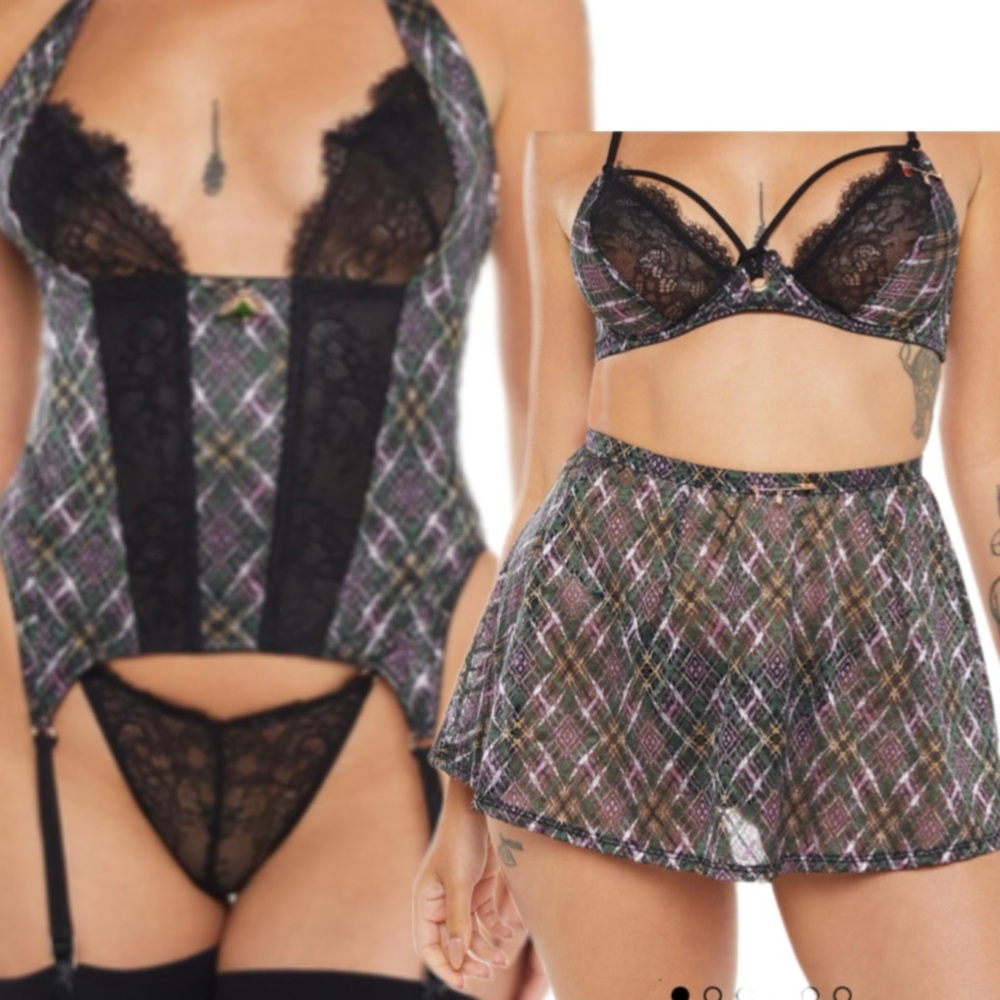 3 PIECE SET “A Little Tart” Lingerie Collection WITH TAGS OVER 70% OFF!!
